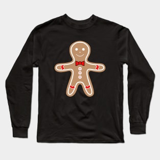 GINGERBREAD Man Christmas Cookie Long Sleeve T-Shirt